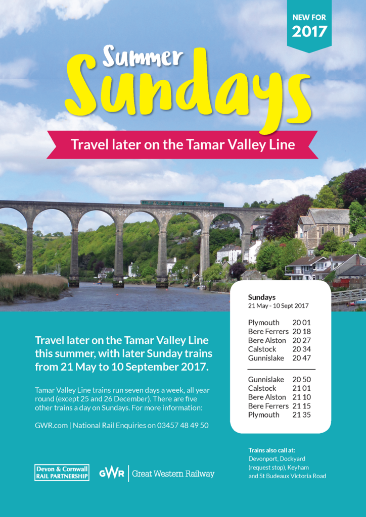 Tamar Valley Summer Sunday poster (same information as the article itself)